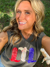 Load image into Gallery viewer, Red White &amp; Boots Tank