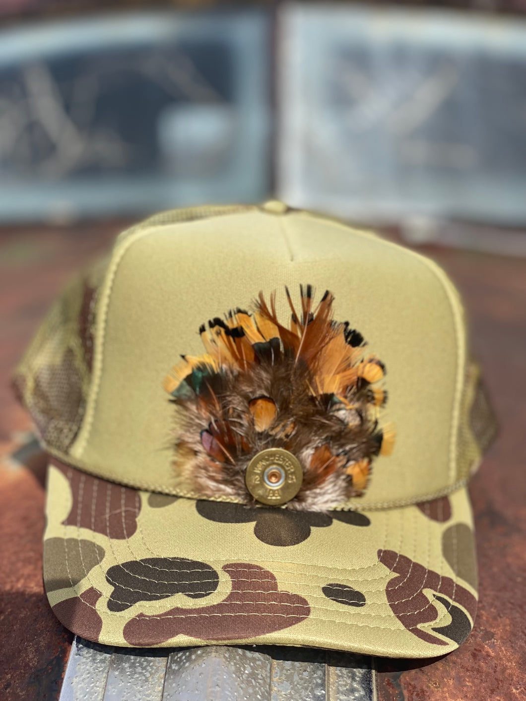 Feather Trucker hat