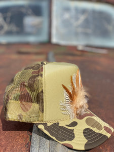 Feather Trucker hat