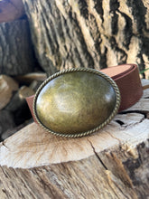 Load image into Gallery viewer, Western Oval Buckle Belt