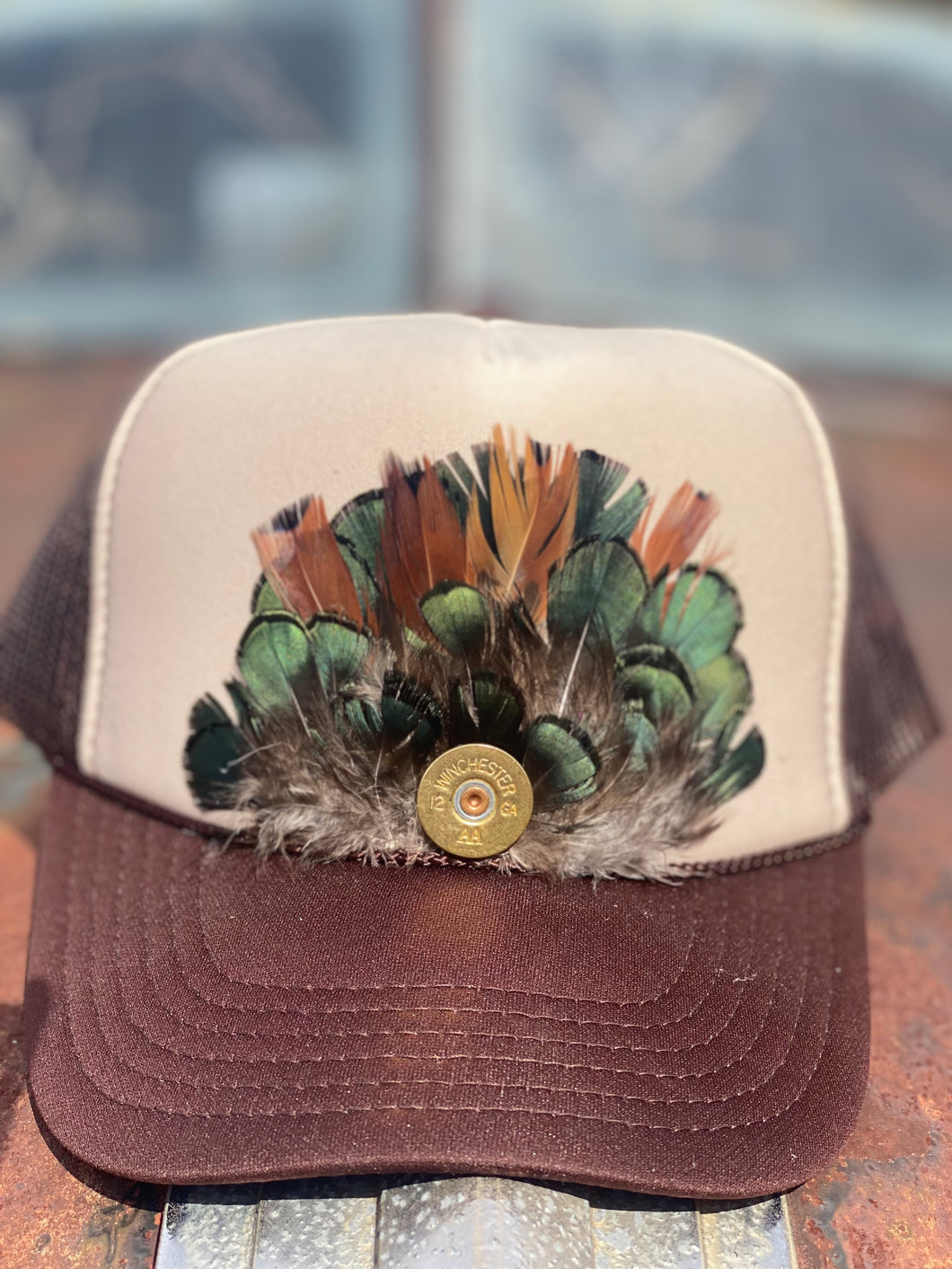 Feather Trucker hat