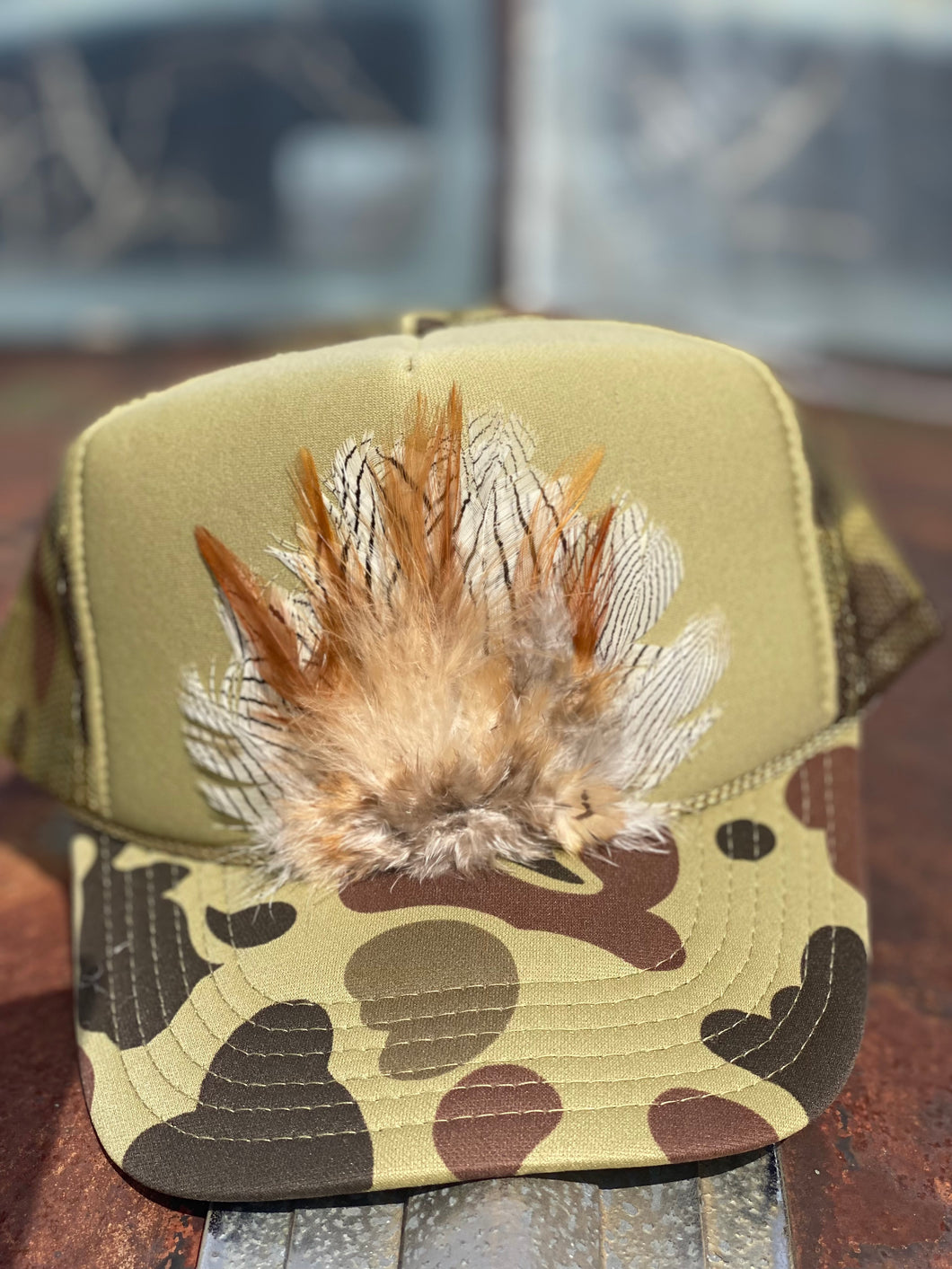 Feather Trucker hat