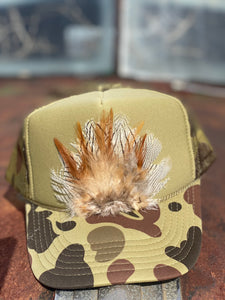 Feather Trucker hat