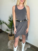 Load image into Gallery viewer, Fringe hem dress