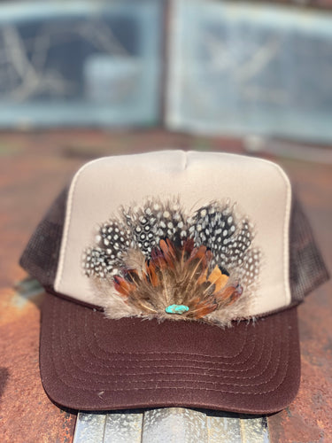 Feather Trucker Hat