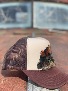 Feather Trucker hat