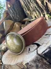 Load image into Gallery viewer, Western Oval Buckle Belt