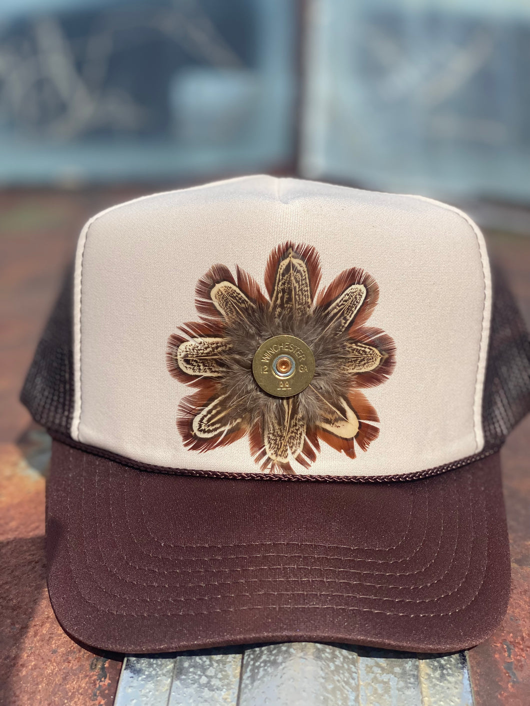 Feather Trucker hat