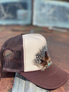 Feather Trucker Hat