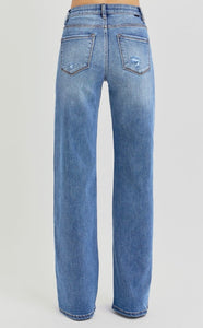 Risen tummy control wide leg Jean
