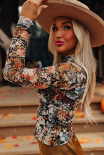 Load image into Gallery viewer, Floral mesh blouse