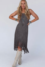 Load image into Gallery viewer, Fringe hem dress