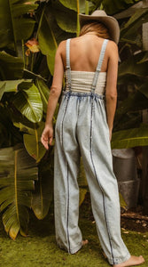 Washed Denim Jumpsuit