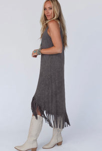 Fringe hem dress