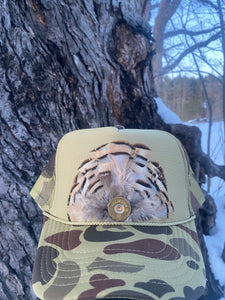 Feather Trucker Hat