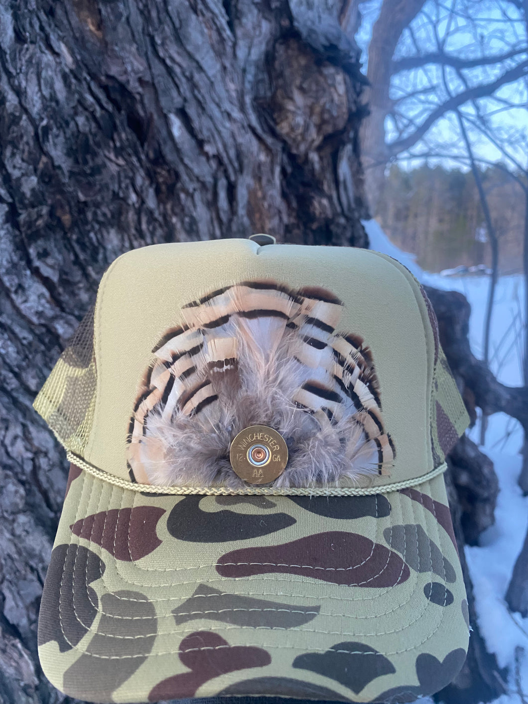 Feather Trucker Hat