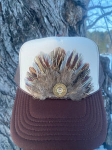 Feather Trucker Hat