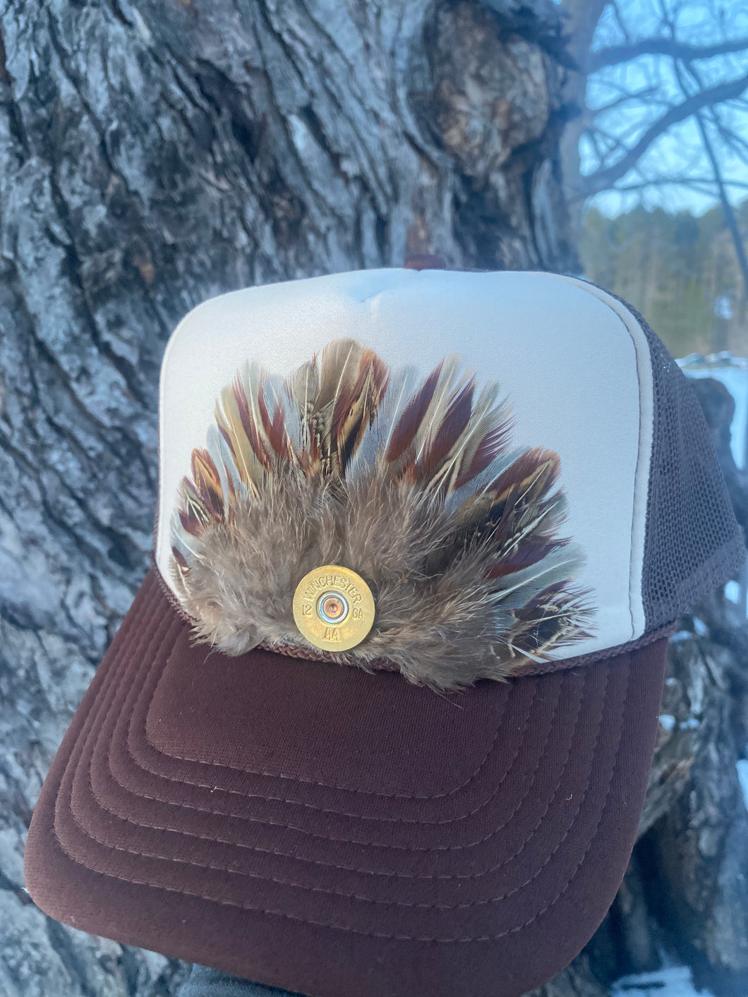 Feather Trucker Hat