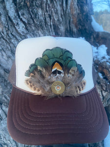 Feather Trucker Hat