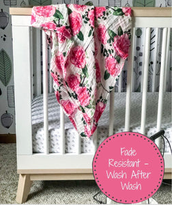 Full Bloom muslin swaddle