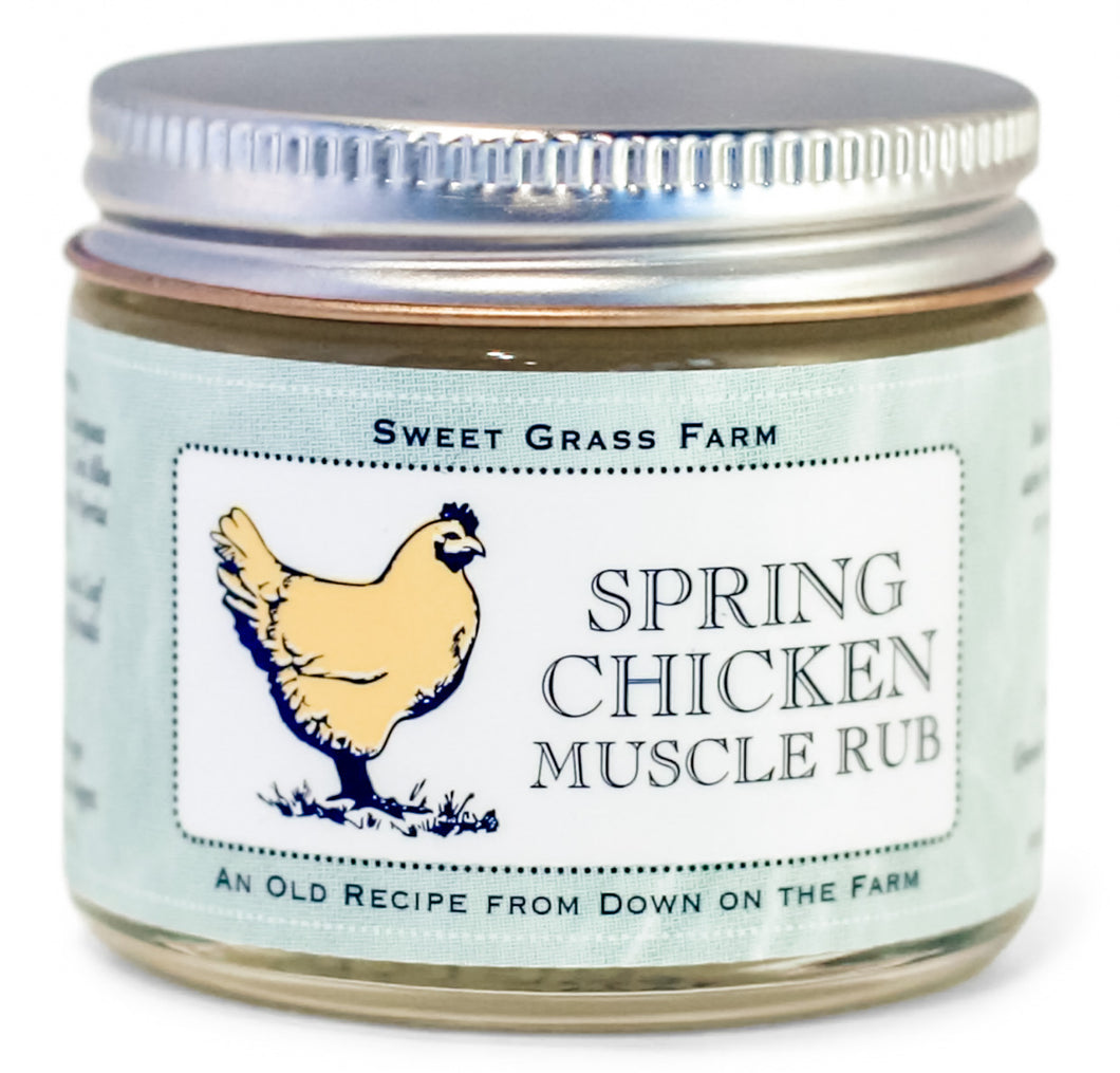 Spring chicken muscle rub