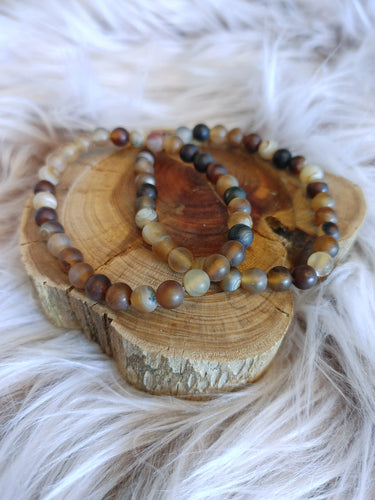 Natural agate bracelet